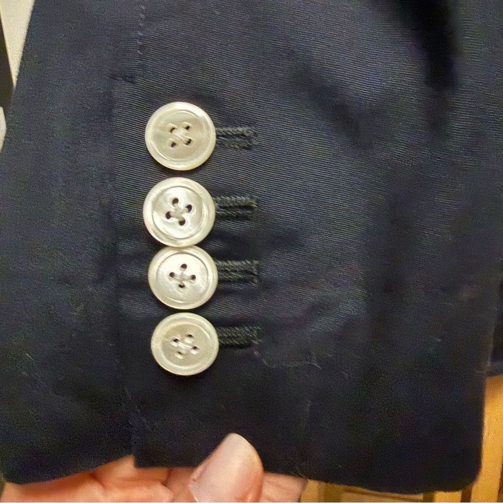 Thom Browne Dark Blue Men's Jacket with Red Accents - Picture 6 of 13